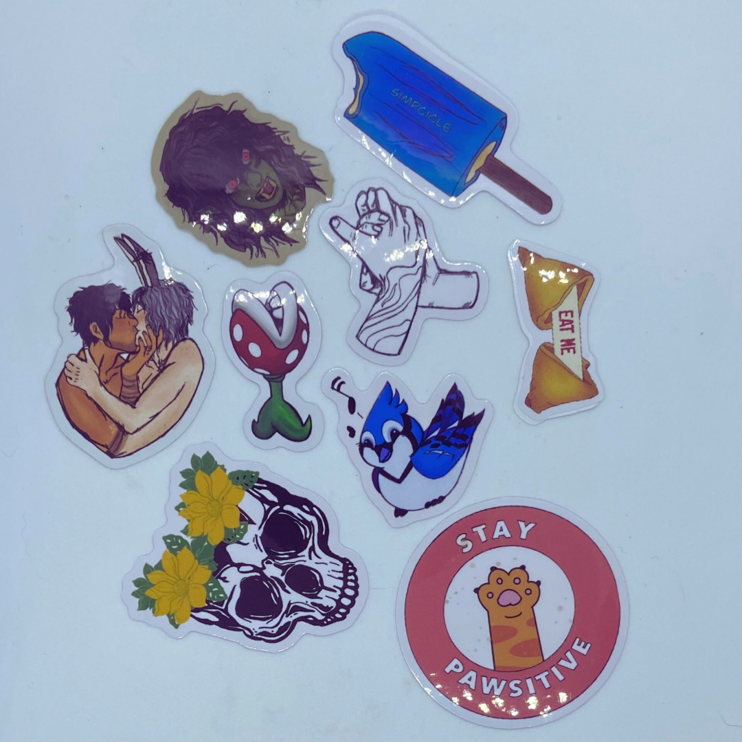 Assorted Stickers by Highly Caffeinated Art