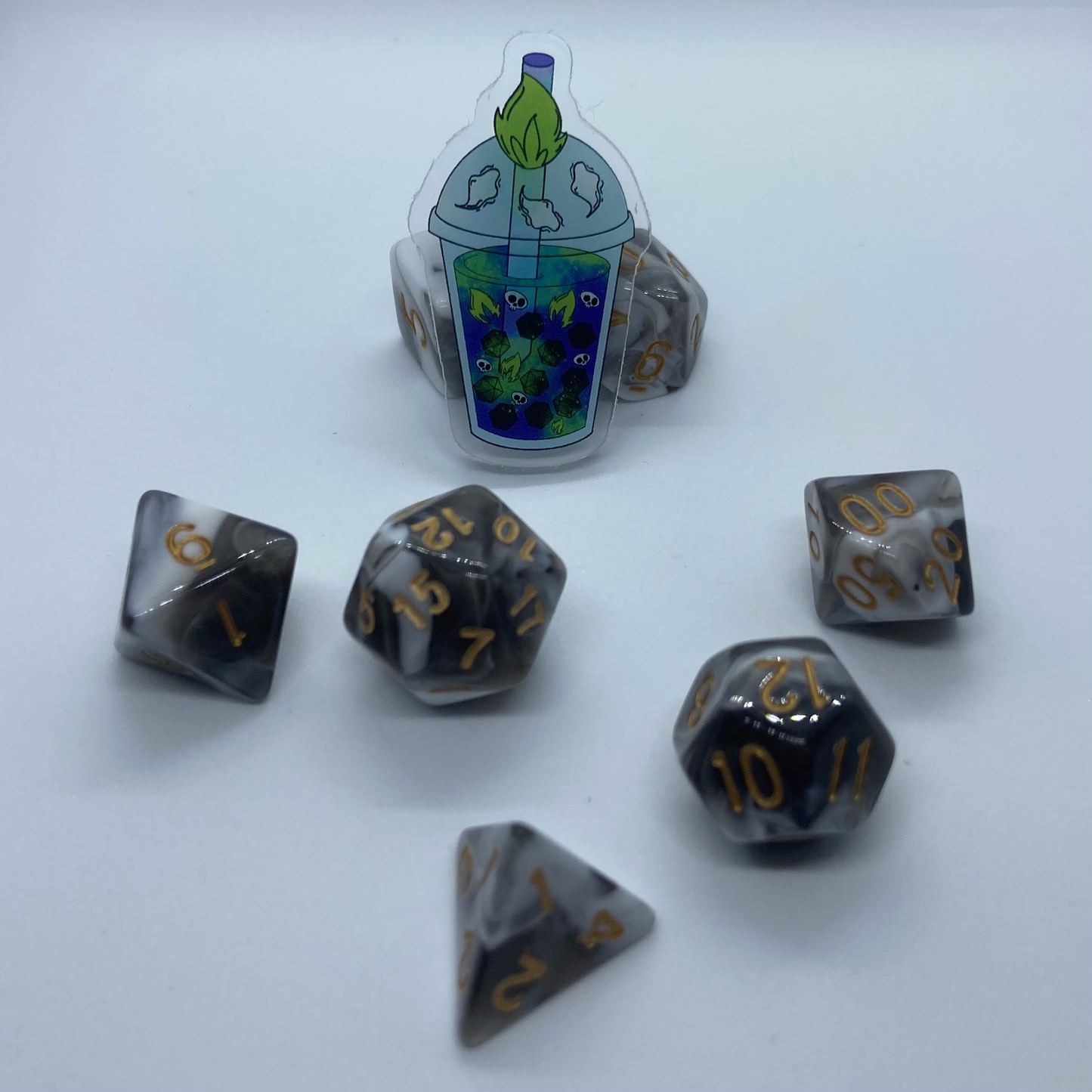 D&D Boba Recycled Acrylic Pins.