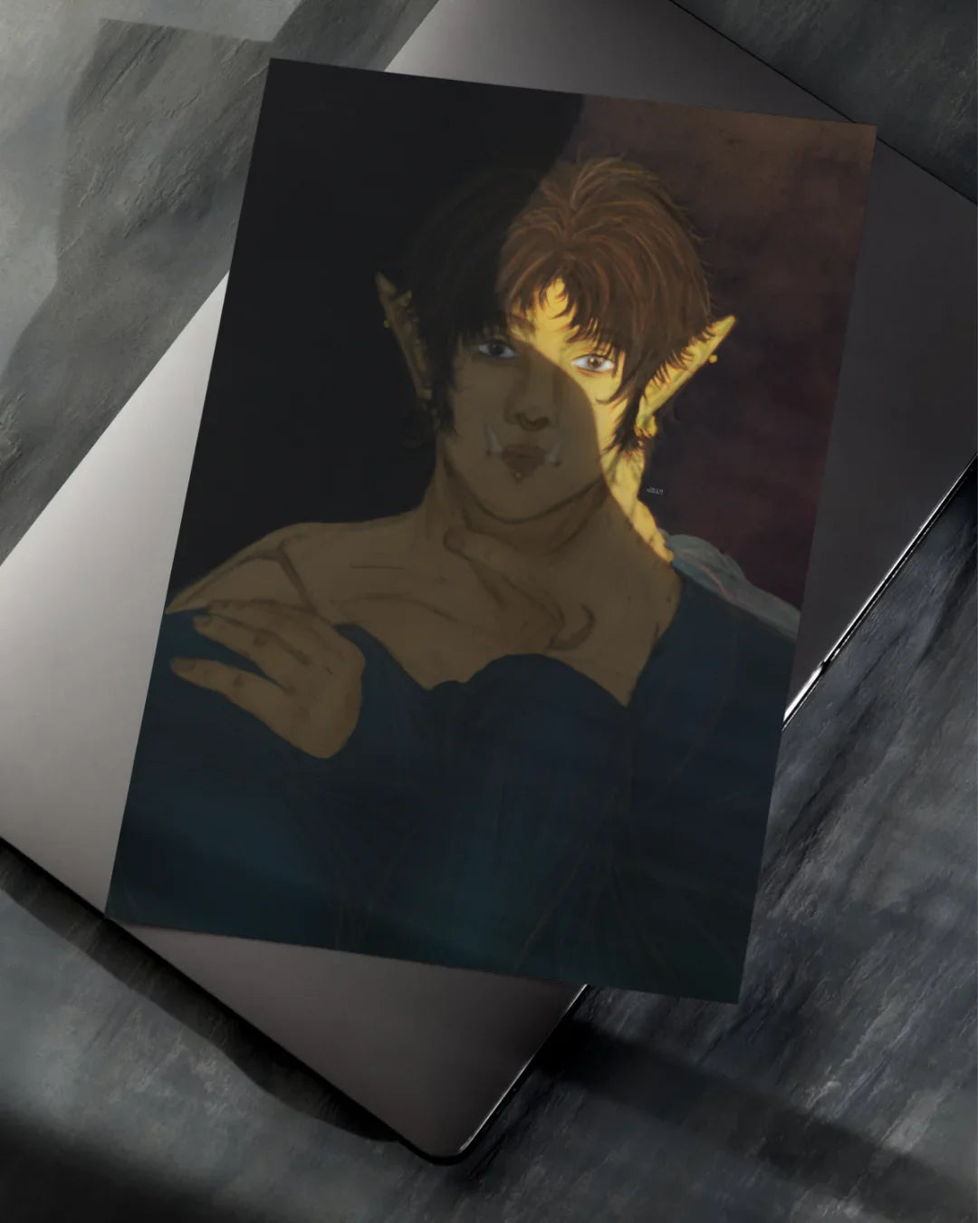 Simon Dim Light Art Print