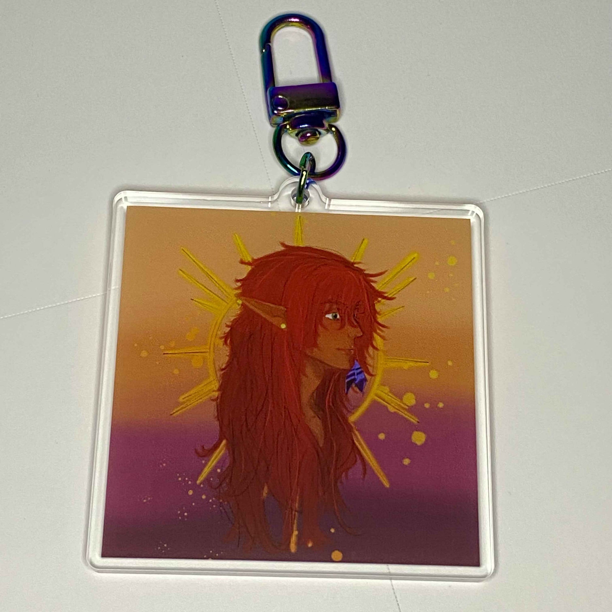 2.5" Recycled Acrylic Keychain - Andreas