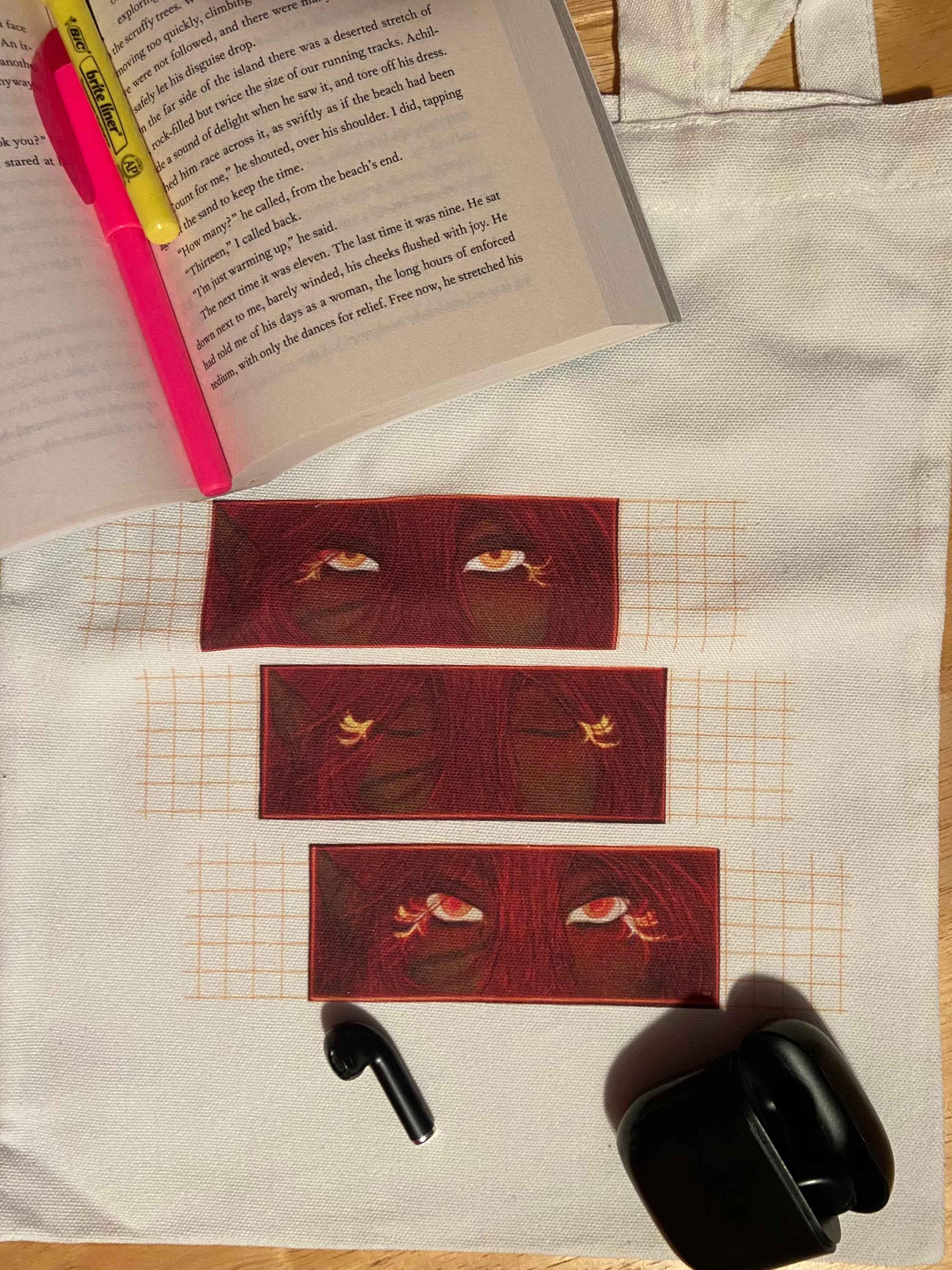 11x13 Canvas Tote Bags by Highly Caffeinated Art