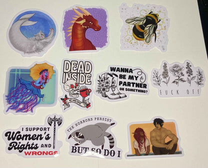 Assorted Stickers by Highly Caffeinated Art