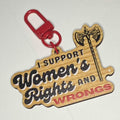 2.5" Wooden Keychain - Women's Rights