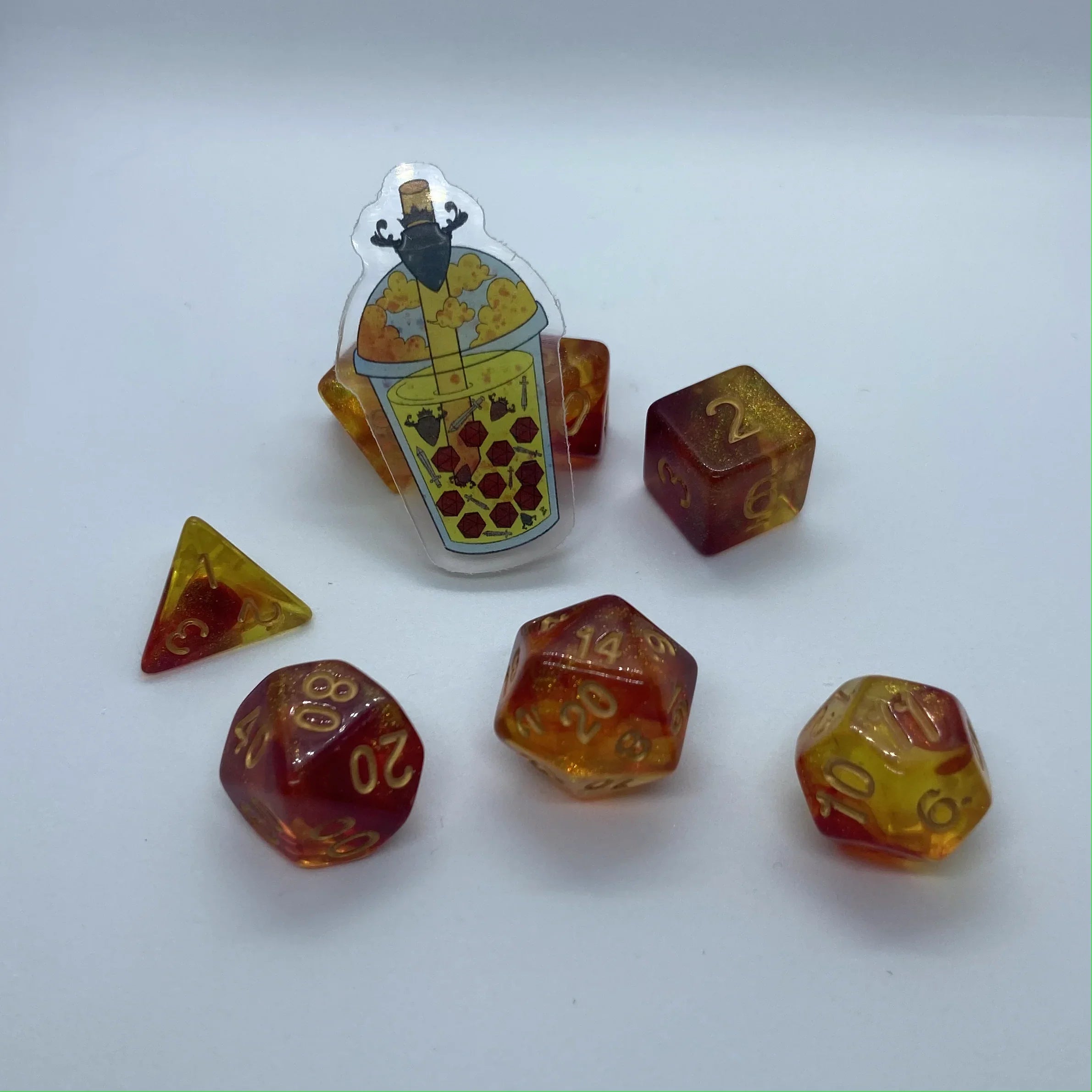 D&D Boba Recycled Acrylic Pins.