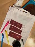 11x13 Canvas Tote Bags by Highly Caffeinated Art