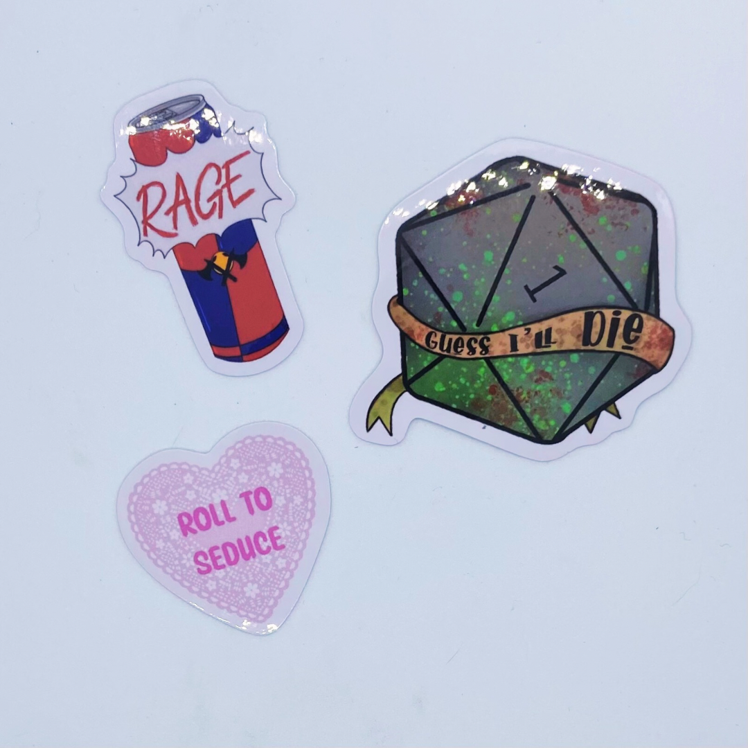 TTRPG Vinyl Stickers