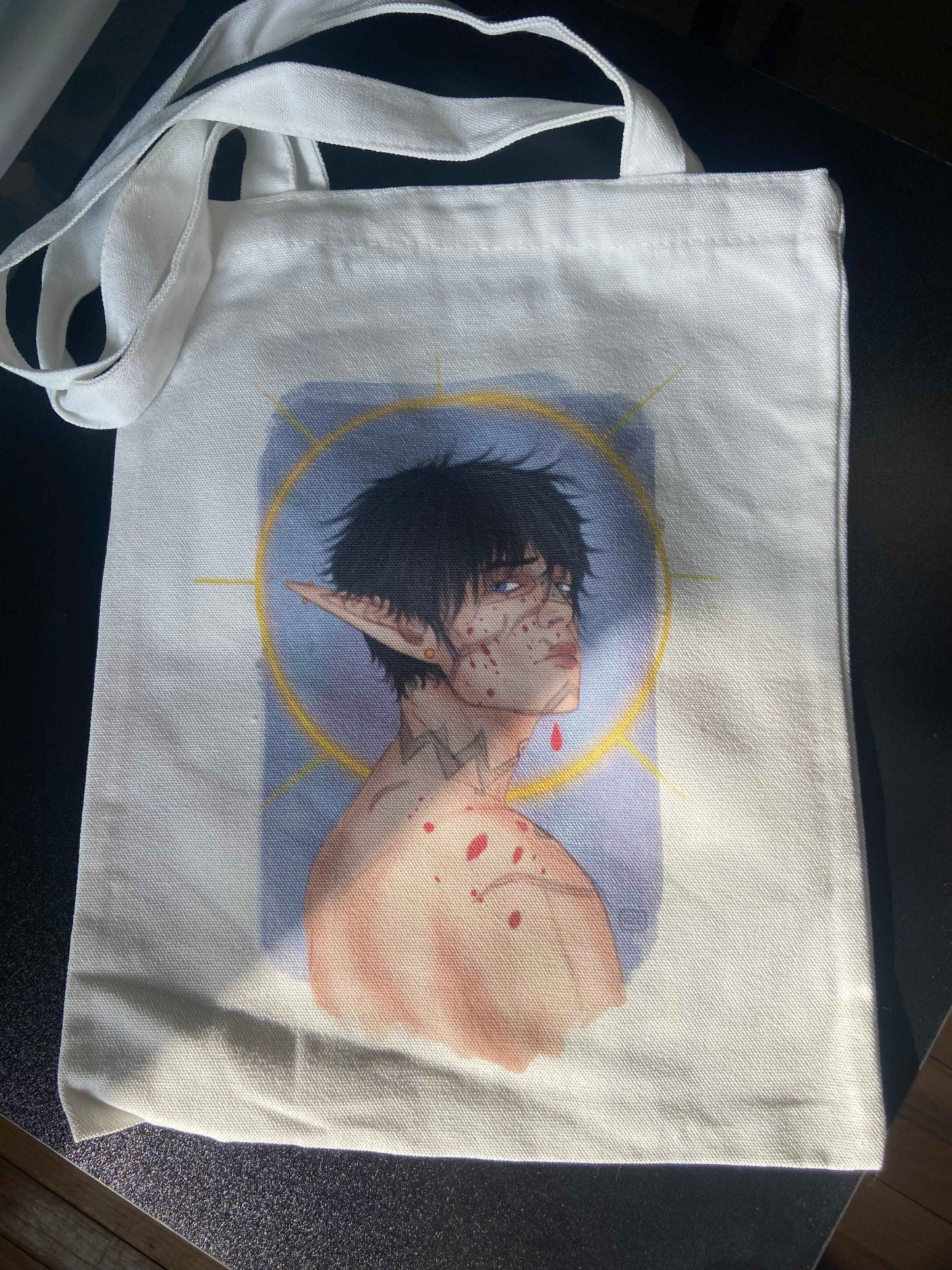 11x13 Canvas Tote Bags by Highly Caffeinated Art