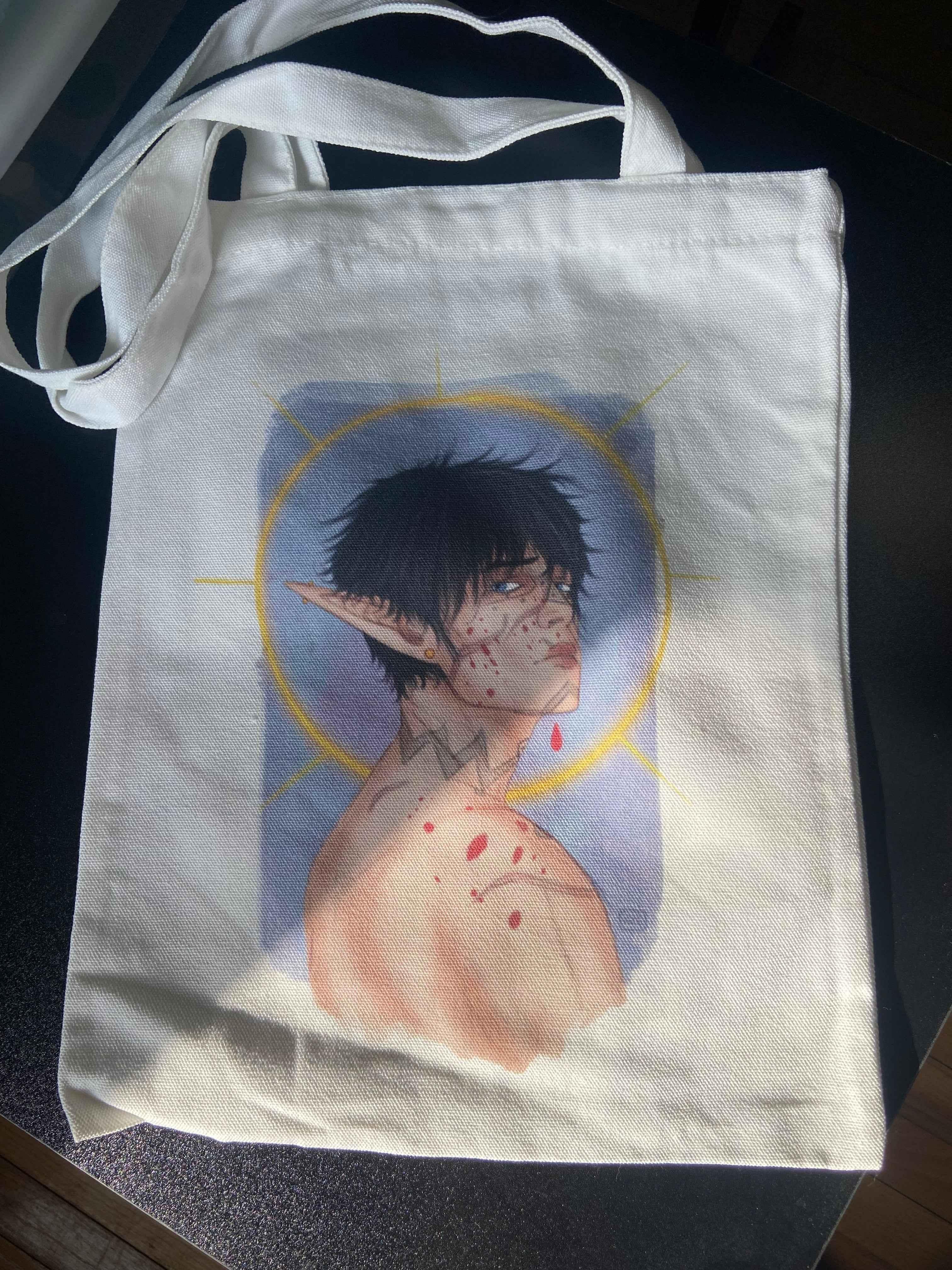 11x13 Canvas Tote Bags by Highly Caffeinated Art