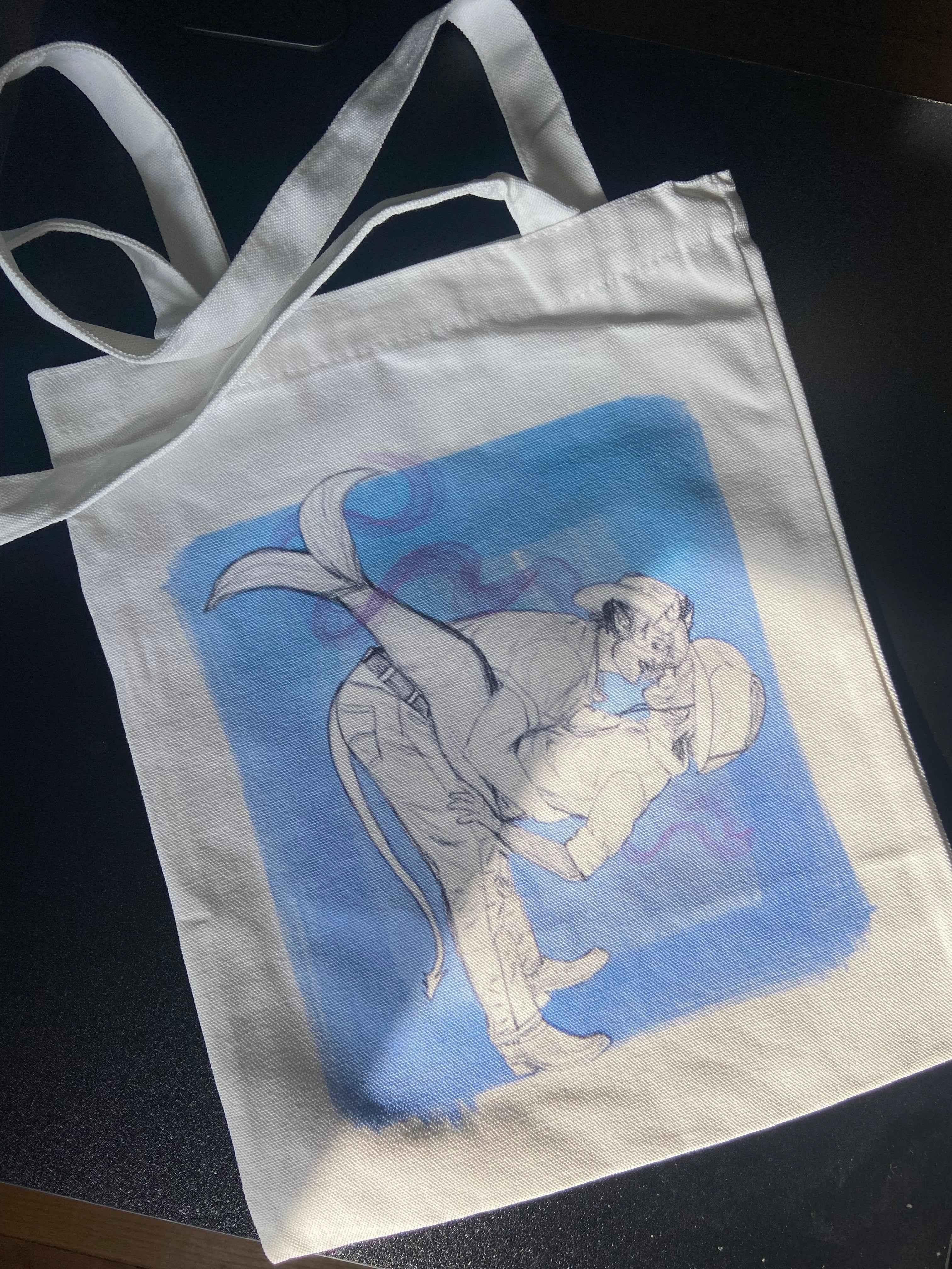 11x13 Canvas Tote Bags by Highly Caffeinated Art