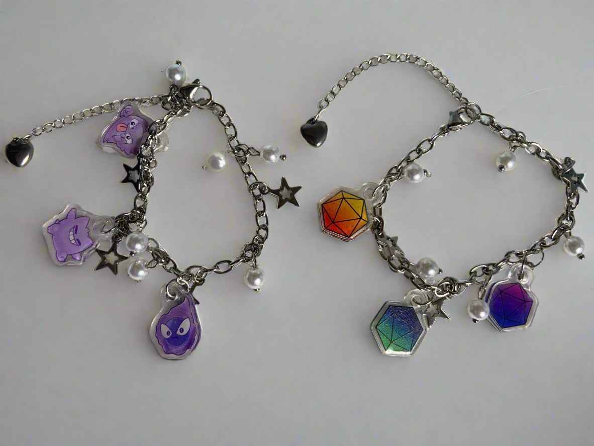 Recycled Acrylic Charm Bracelet