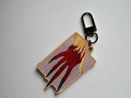 2.5" Wooden Keychain - Lich Hand
