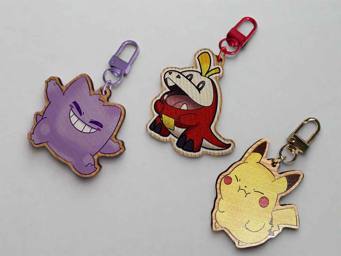 2.5" Wooden Keychain - Pocket Friends