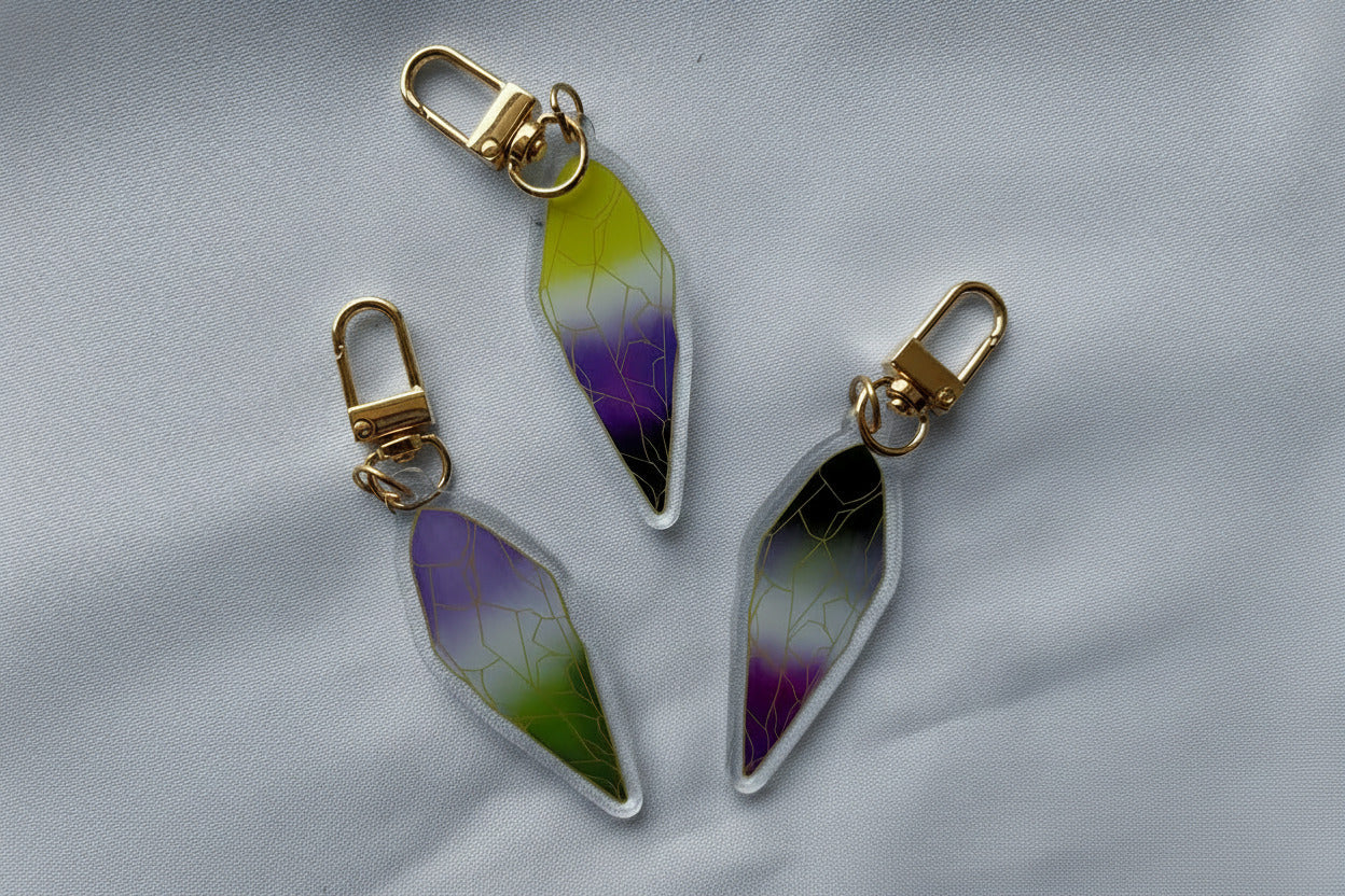2.5" Recycled Acrylic Keychains - Pride Variants