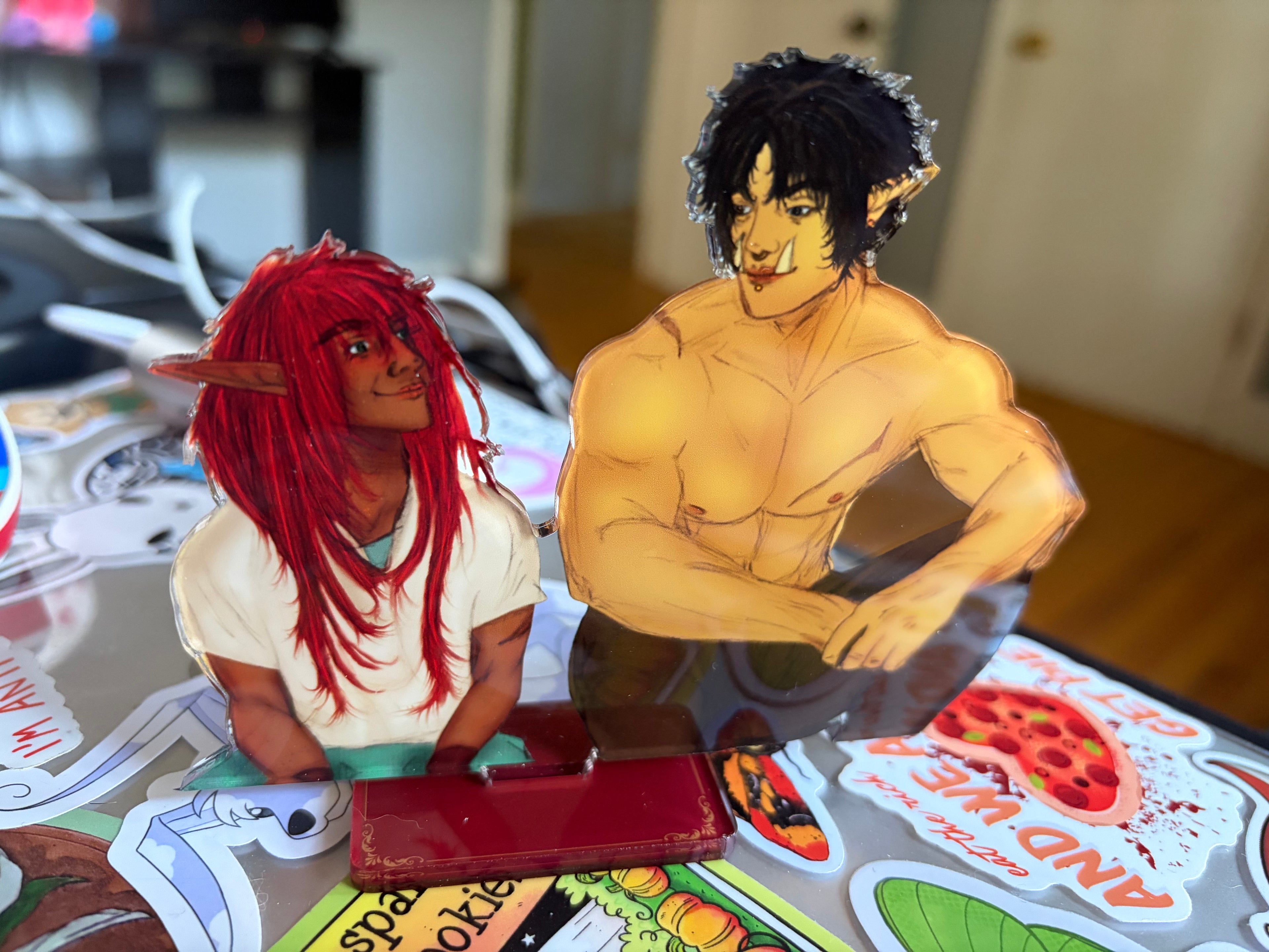 4" Andreas & Simon Full Bleed Acrylic Standee