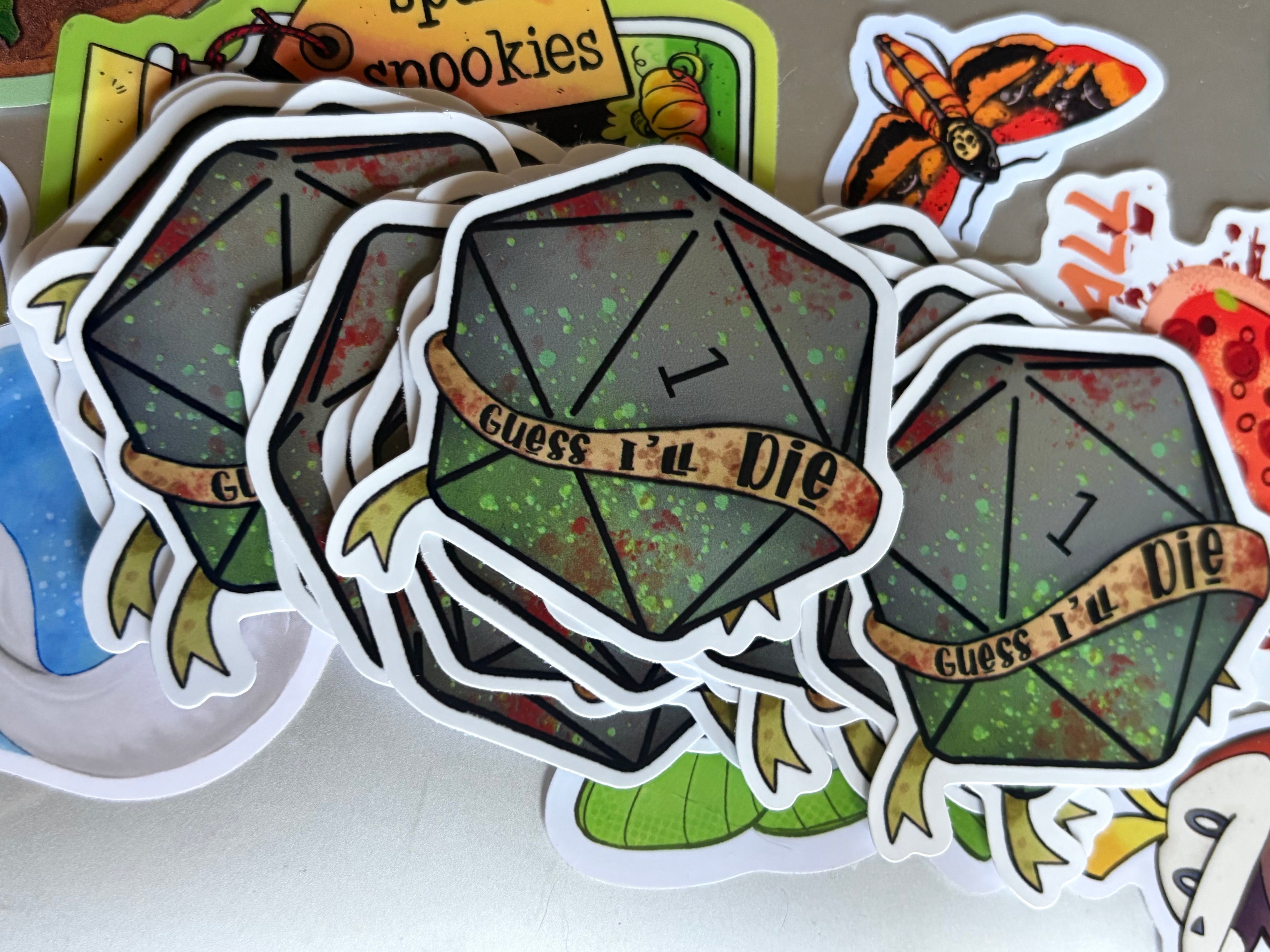 3" Guess I'll Die Vinyl Sticker
