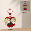Andreas & Simon Bloody Apple - 2.5" Heart Acrylic Keychain