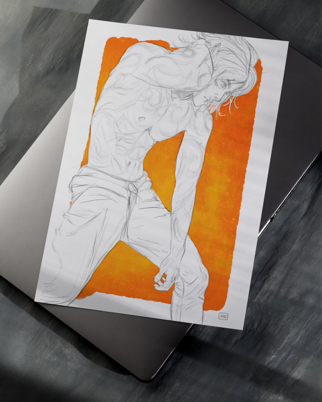 Cael Sketch Art Print