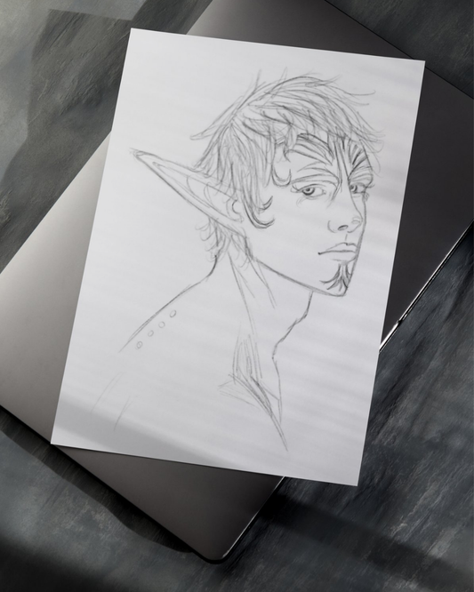 Nilkas Sketch Art Print