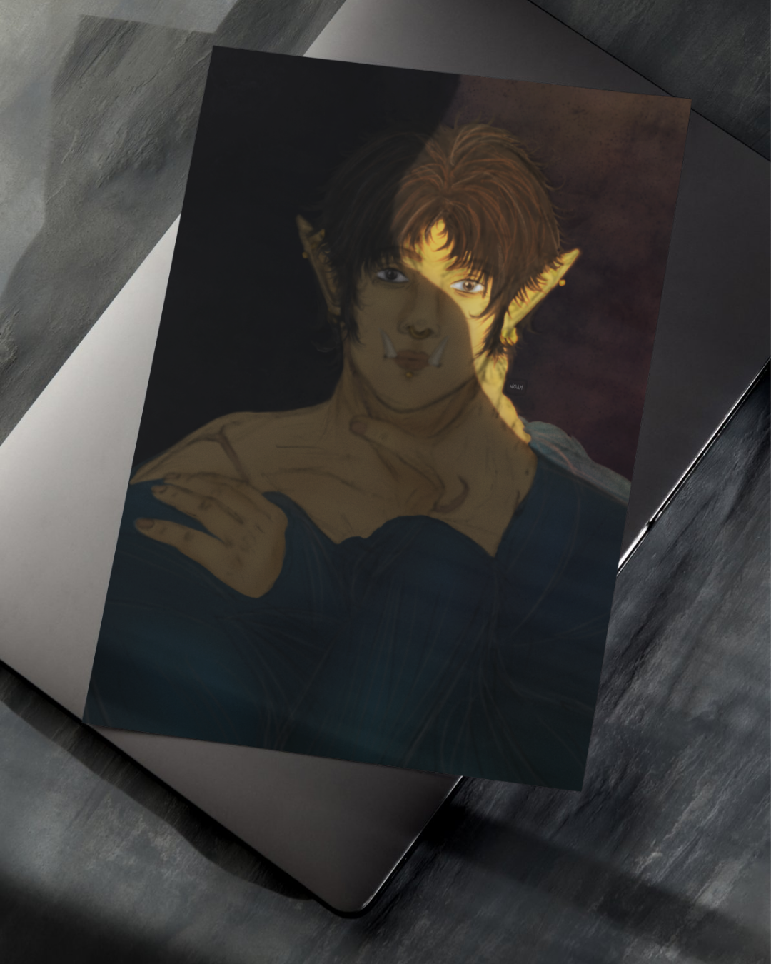 Simon Dim Light Art Print