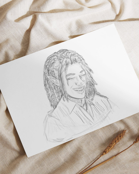 Hector Sketch Art Print