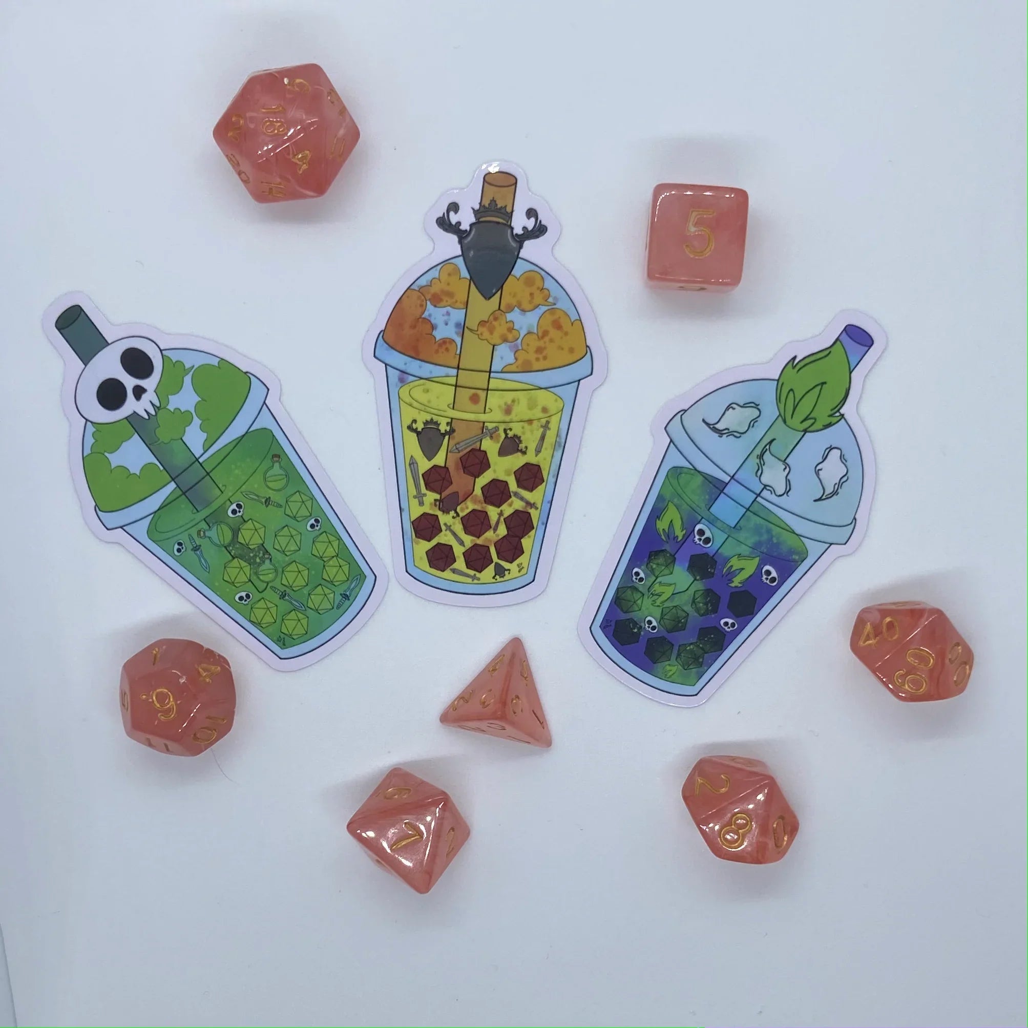 D&D Boba Vinyl Stickers.