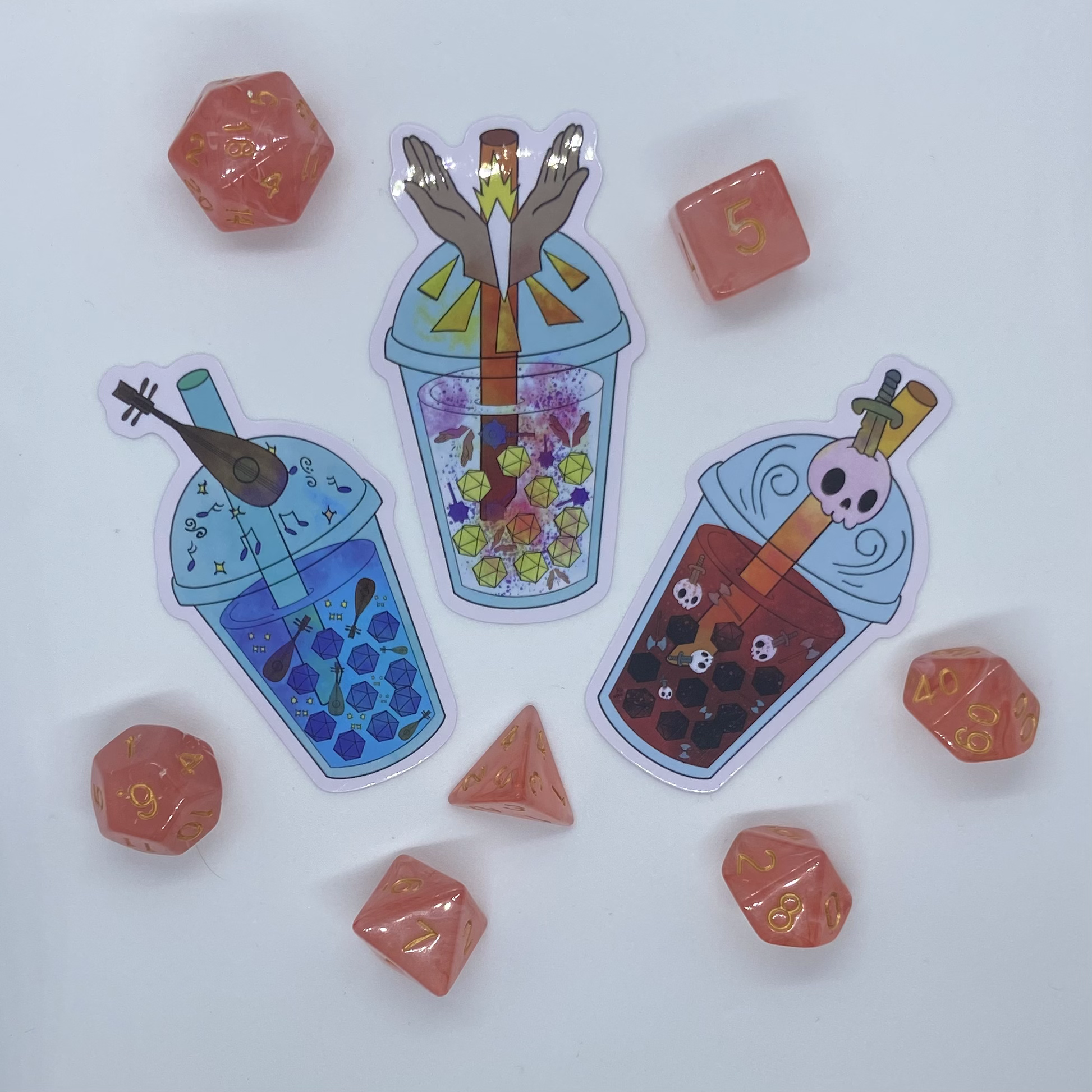 D&D Boba Vinyl Stickers.