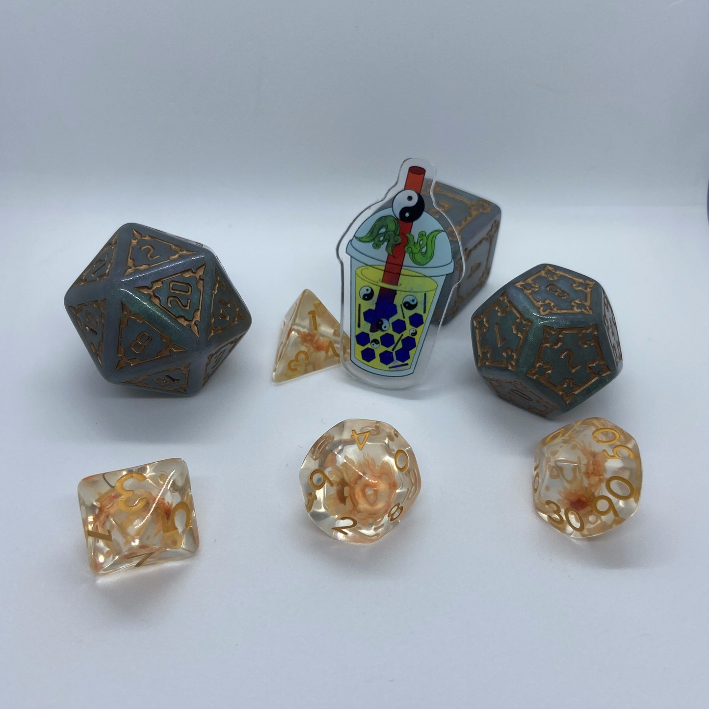 D&D Boba Recycled Acrylic Pins.